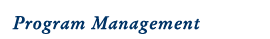 Program Management