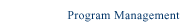 Program Management